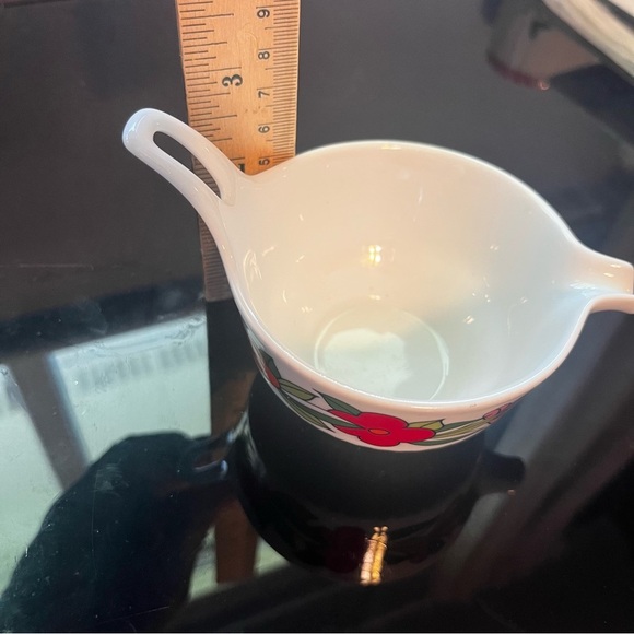 Kaiser MCM 1970s Modern Floral Creamer Unique Form - Picture 4 of 11